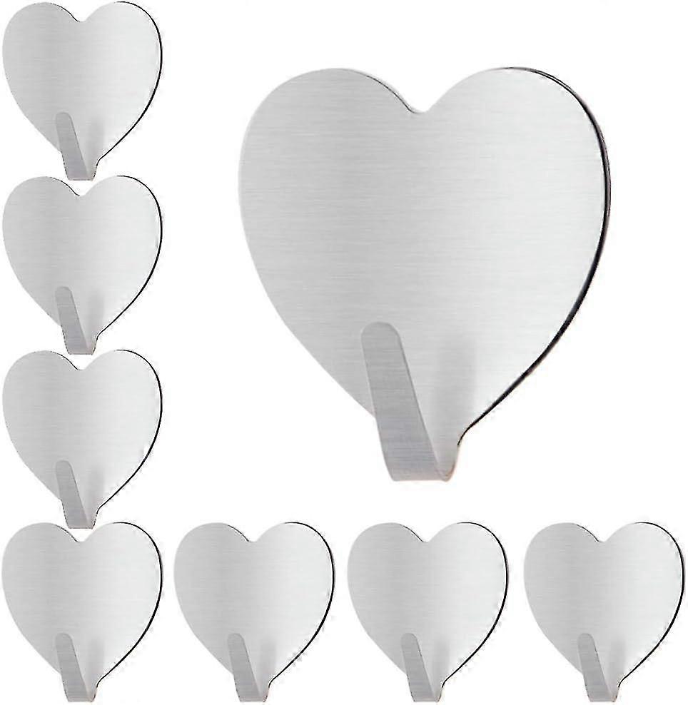 20 Pack Self Adhesive Heart Hooks Wall Hooks