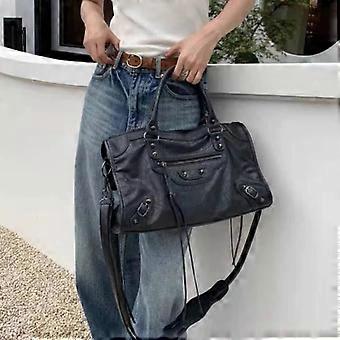Handbag - Black - Gothic - Rivets Y2K - Grunge Style - Casual Korean