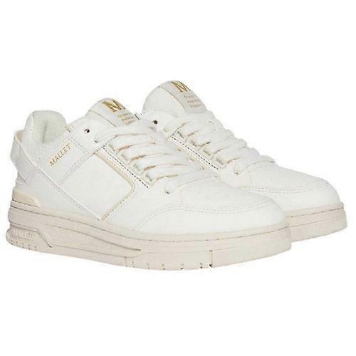 Mallet Womens/Ladies Compton Leather Low Cut Chunky Flat Trainers