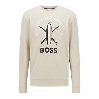 Boss Mens Ride The Wave Logo Sweatshirt