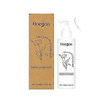 Leave-in balsam for hydrering - 3-i-1 Detangler Heat Protectant Spray - Sulfatfri - Frizz Control - Lett, nærende formel for alle