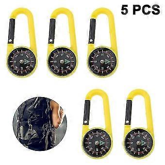 Plastic Compass Clips Party Favors,outdoor Toys,camping Supplies,5pcs