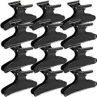 Hair Clips for Styling Sectioning Black Butterfly Hair Clips Clamps Claws Pro Salon Hair Clips for Cutting, Styling, Sectioning, Coloring Hair styling