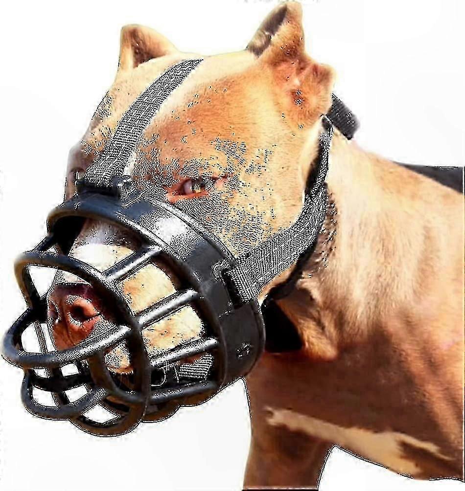 Comcompatible withtable Dog Muzzle with Secure Fit Prevents Biting, Chewing, and Barking Effectively