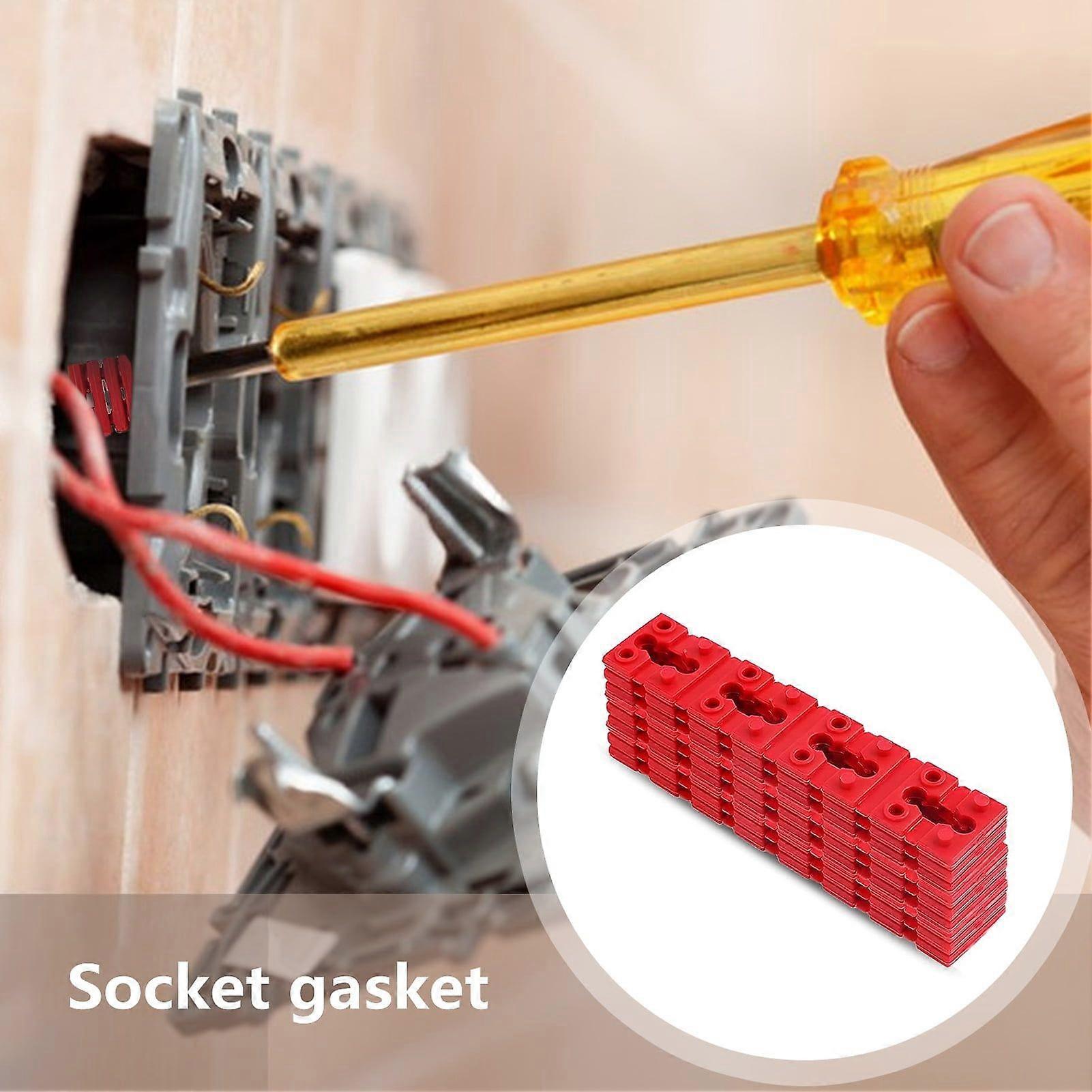 Socket Spacer Plug Stabilizer 48pcs Electrical Receptacle Box Outlet Spacers