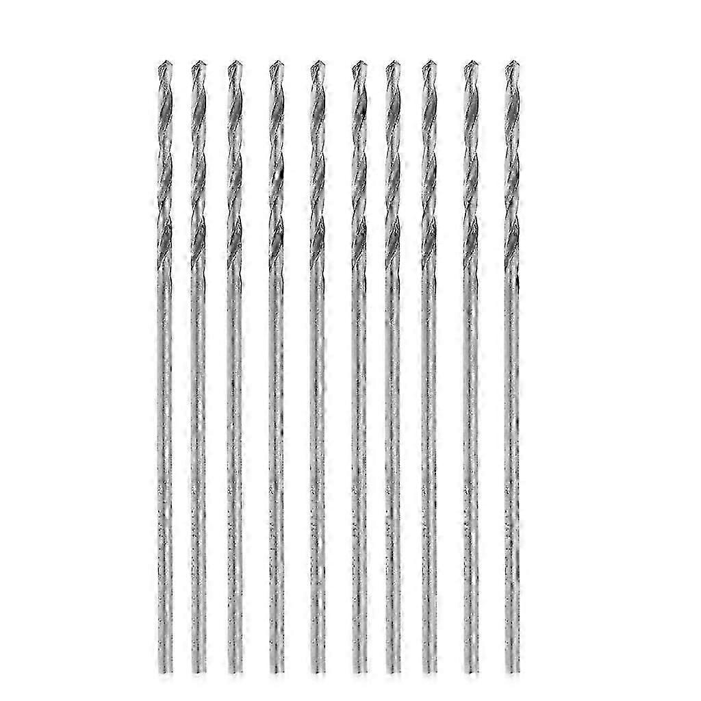 Multifunction 10Pcs Tiny Micro HSS 0.8mm Straight Shank Twist Drilling Bit