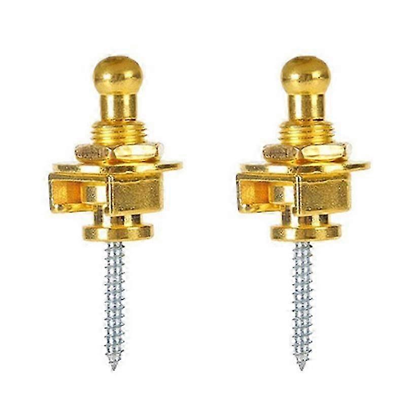 Guitar Strap Lock Button Quick Release Alloy Copper Bass Security Straplocks Buttons Strap Retainer System Guitar Accessories