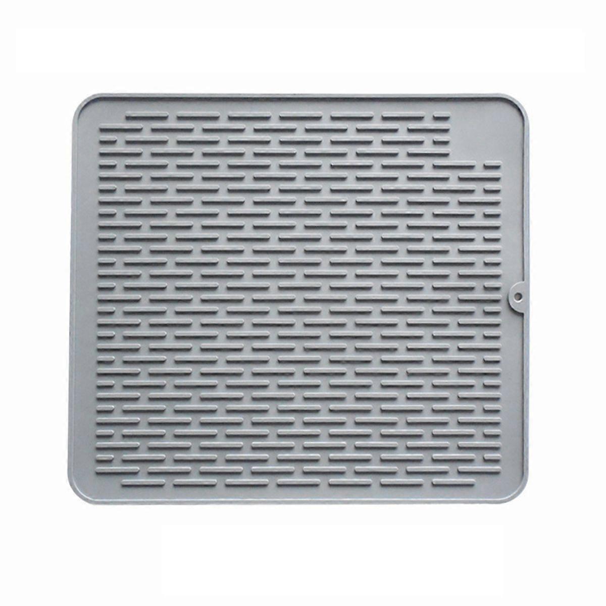 Dish Drying Silicone Mat - 45 x 40cm - Grey