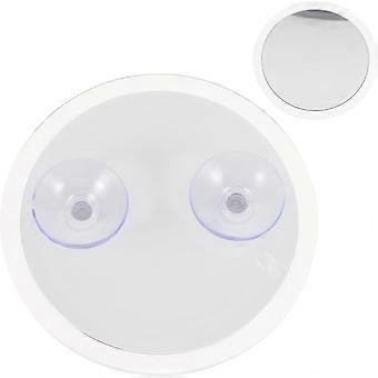 Make up Mirrors Lighted Magnifying X10 Suction Cup Magnifying Mirror with 10x Magnification round Abs Frame Portable for Indoor and Travel Use