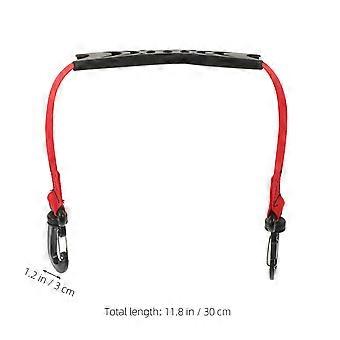 Nylon Skates Carrying Strap for Shoes Red 2Pcs Ski Boot Leash