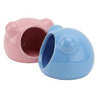 Komfortables Hamster-Kühlnest, Keramikhaus für Haustiere, 2 Stück