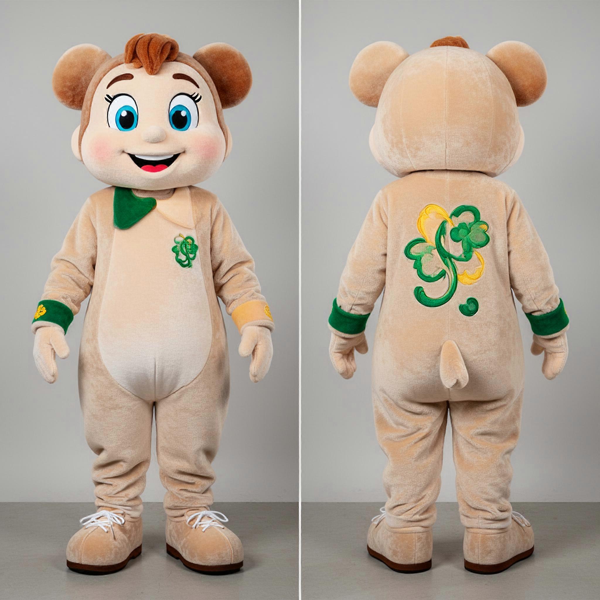 MASTICOT Beige Oversized Irish Dancing Shoes Mascot