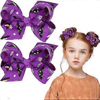 Halloween Girls Hair Clip Bow Bat Hair Accessory