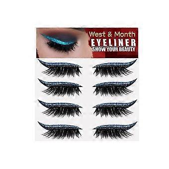 4Pairs Reusable Eyelid And Eyelash Stickers Makeup Instant Easy Application
