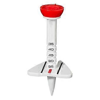 1pcs Premium - altura ajustável, preciso com grande consistência, tees de escova de golfe vermelho