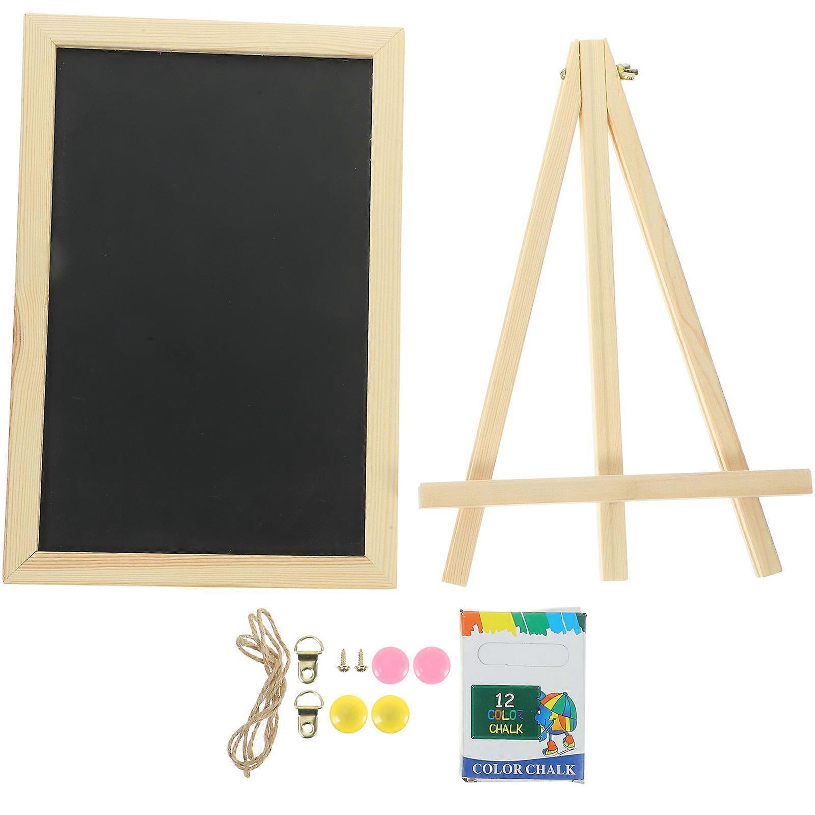 Blackboard Support 1Set Mini Desktop Chalkboard for Writing and Drawing