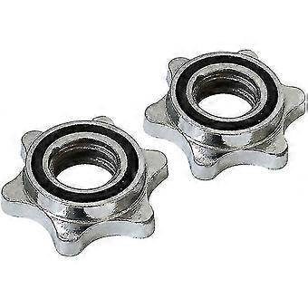 2 Stück Standard-Sternverschlüsse, 25 mm für Kurzhantelstangen HY-26