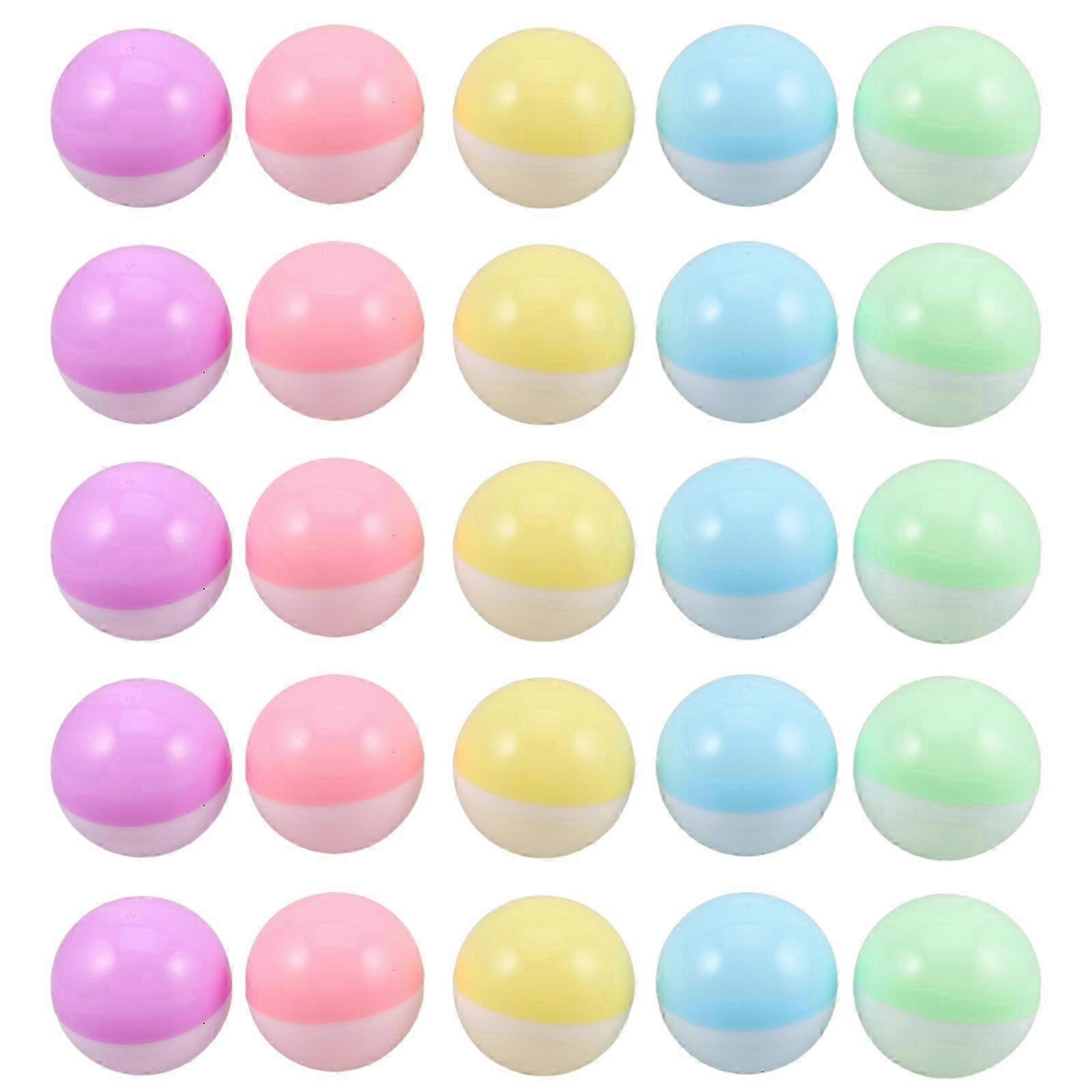Plastic Containers compatible with Storage Use 50Pcs Vending Machine Capsules Assorted Color