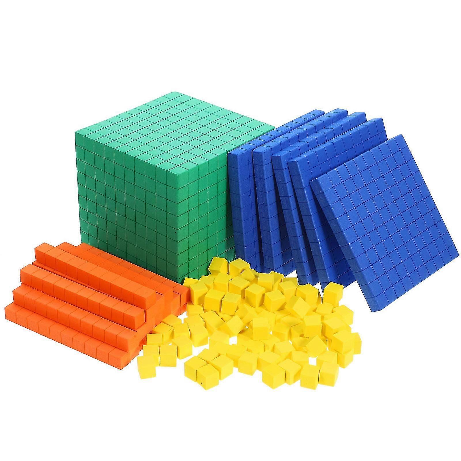 1 Set of Math Learning Cube Math Operation Cube Math Learning Supplies Math Block Math Cubes for Kids