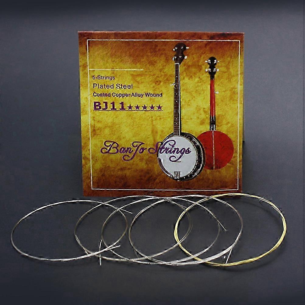 Durable Coated 5-String Banjo Strings