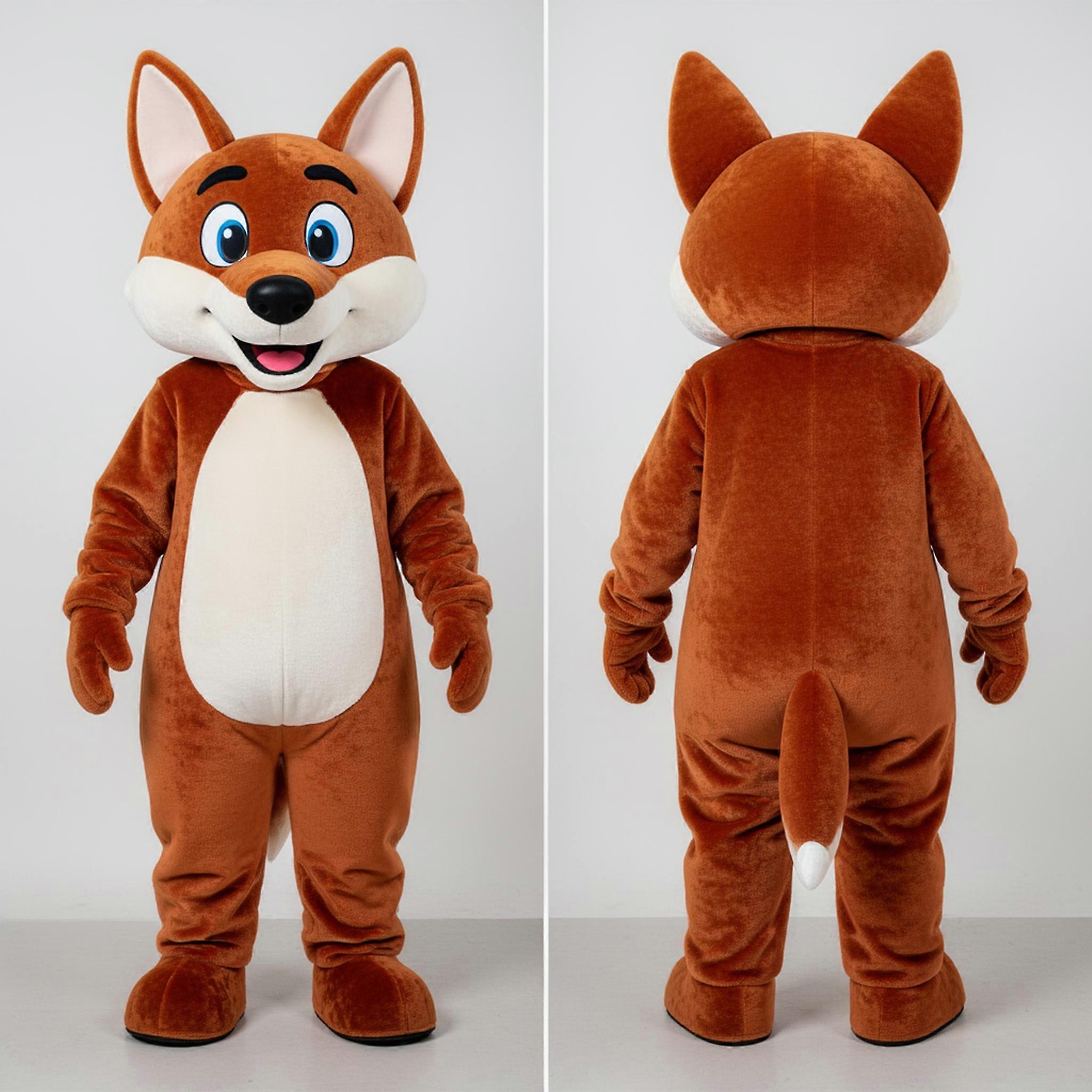 MASTICOT Rust Orange Wide Eyed Dingo Mascot