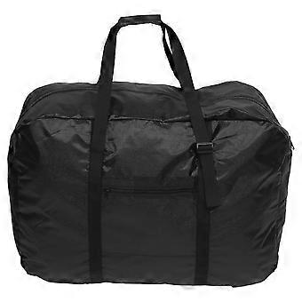 Foldable Bike Storage Pouch, Water-Resistant Nylon Large Capacity with Outer Pocket, Black, 1 Pack