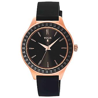 Tous horloges rechte horloge voor vrouwen analoge kwarts met siliconen armband 900350365