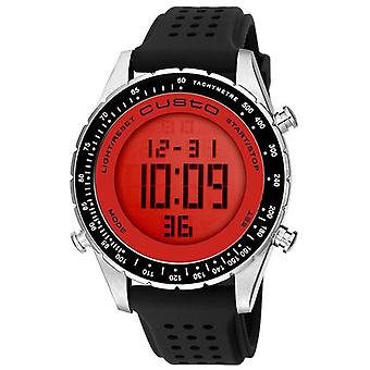 Custo on time super digital Quartz Digital Men's Watch with CU055502 Rubber Bracelet