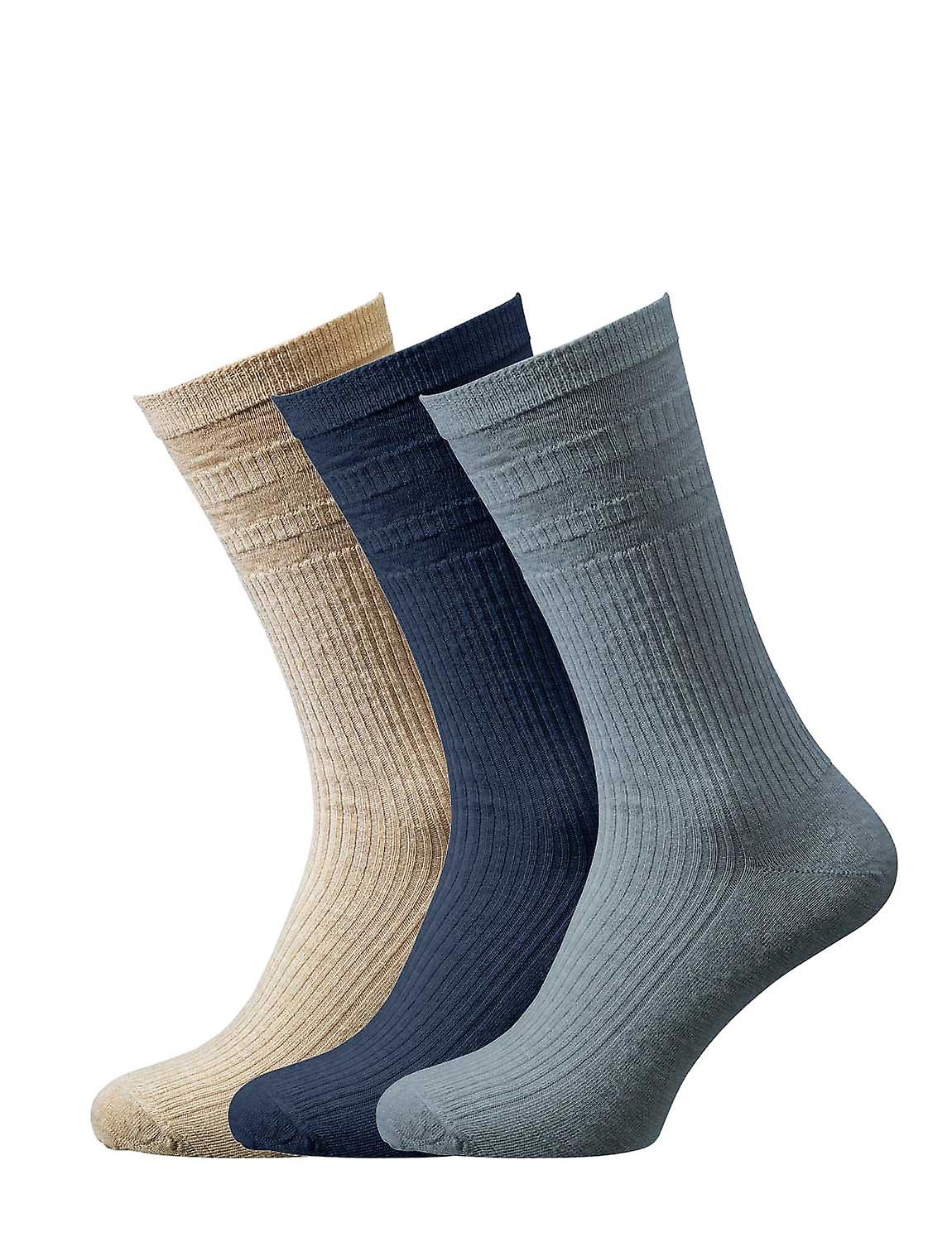 Hj Hall | Mens | Wide Fit Soft Top Wool Rich Socks