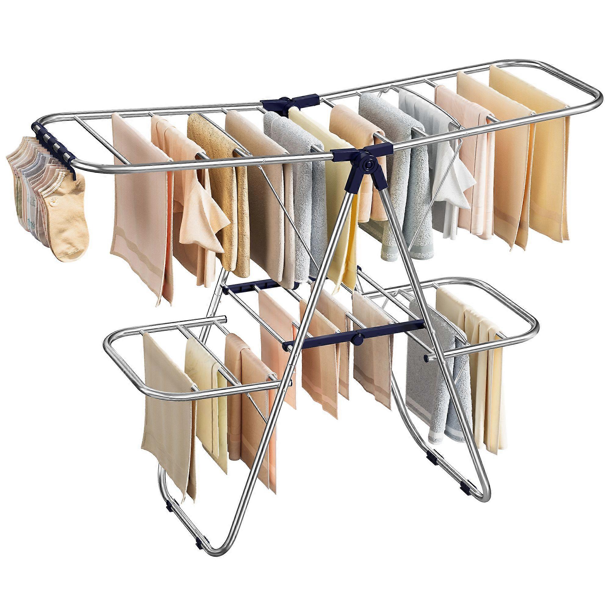 Clothes Drying Rack 17"D x 51.2"W x 47.6"H