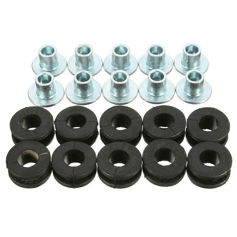 Motorbike Buffer Grommets Absorption Rubber Ring for Car 2Sets