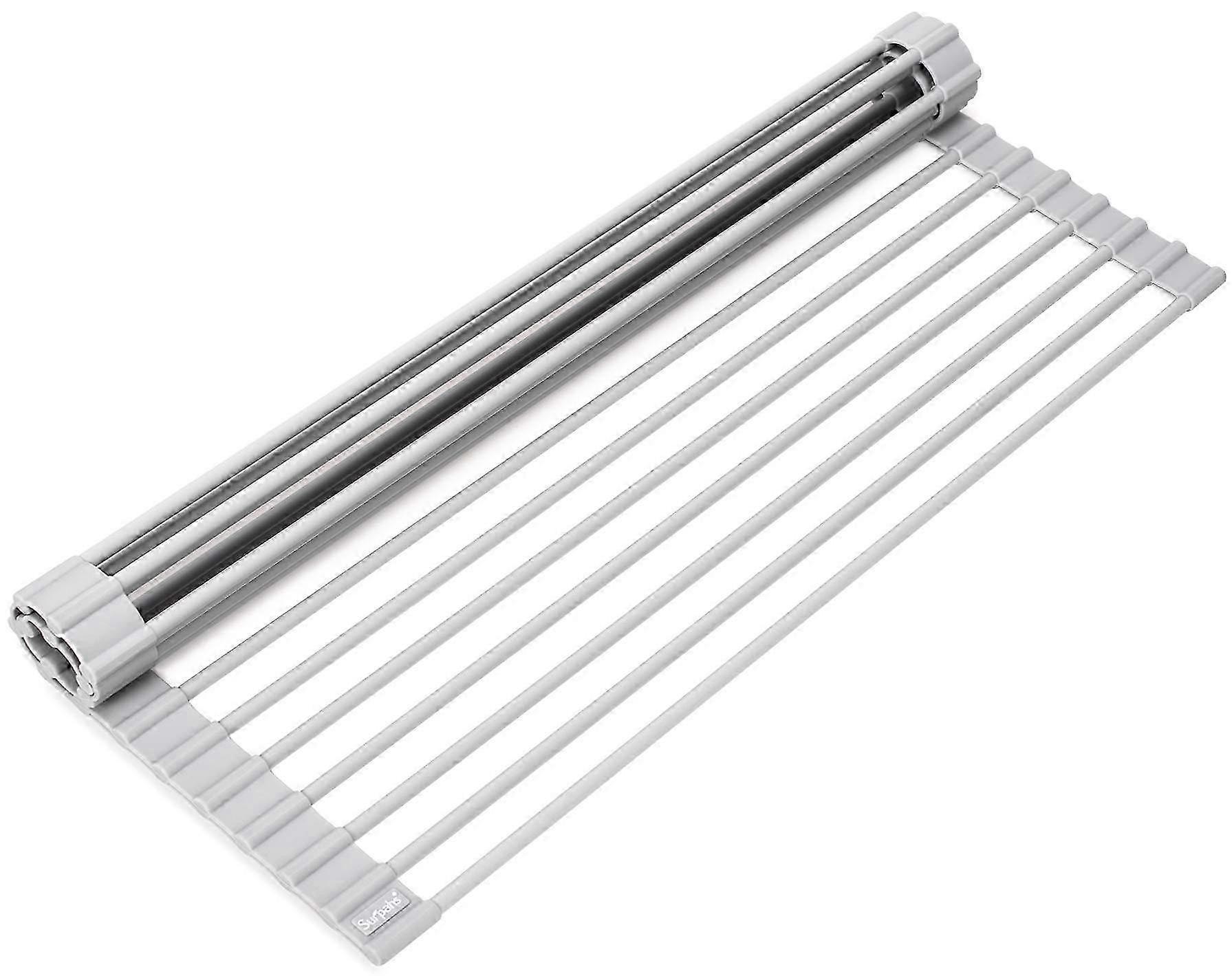 Compact Roll-Up Sink Dish Rack