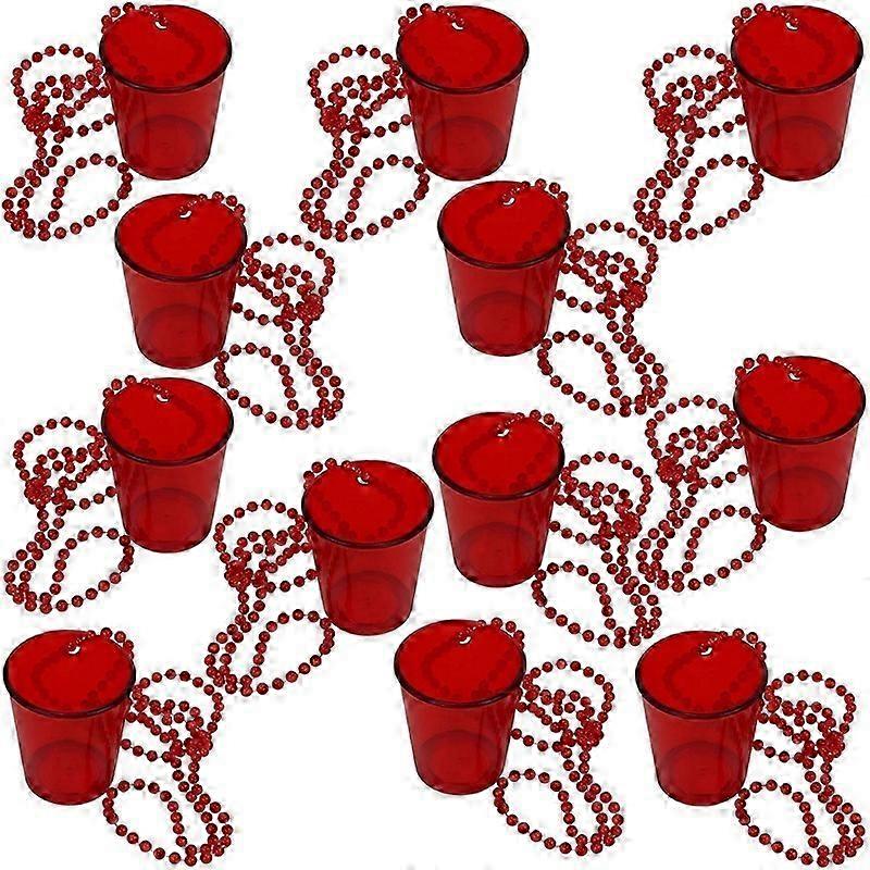 Beaded Neck Strap Shot Glass Set