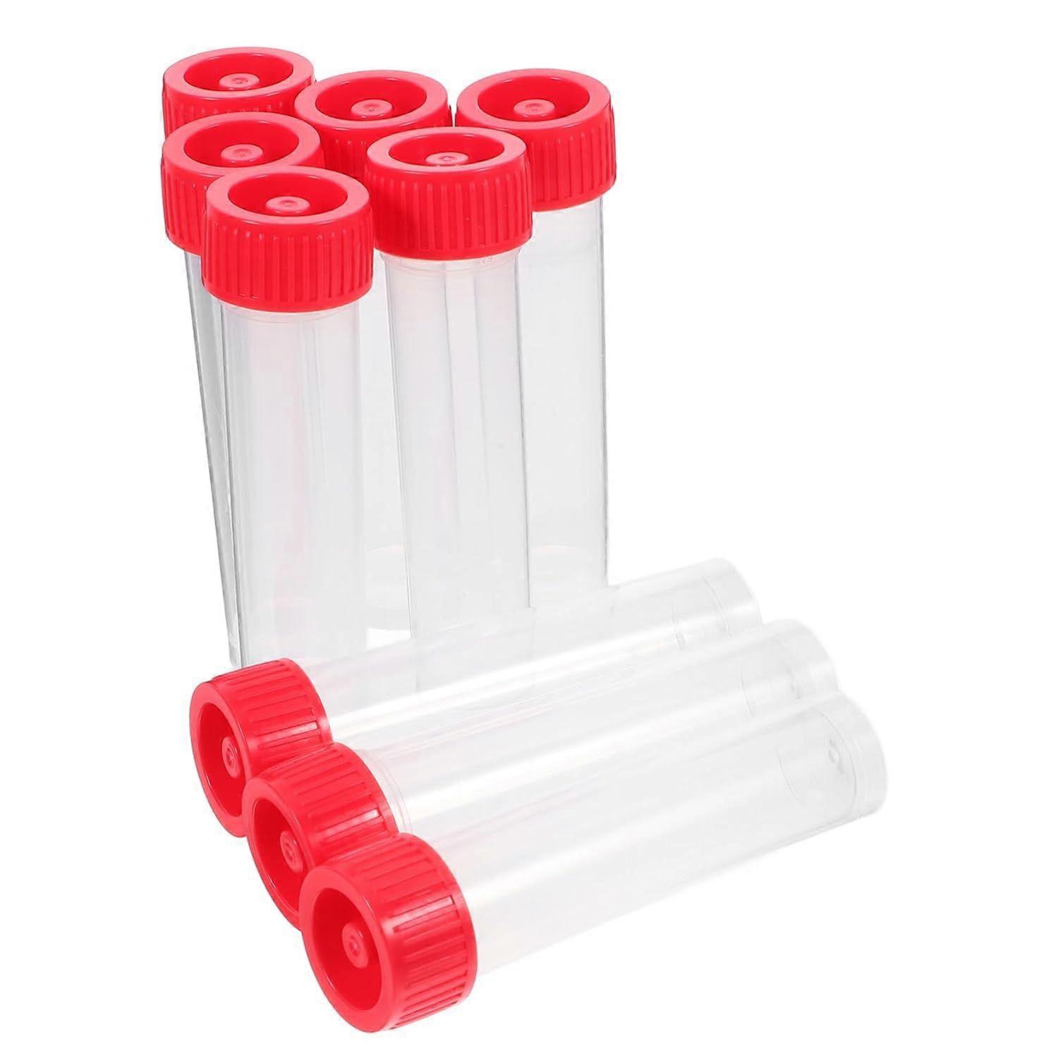 30 Pcs 30ml Plastic Sample Vials Featuring Tight Screw Caps