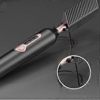 Electric Heating Comb 3 Adjustable Temperature 3D Staggered Teeth Hot Comb for Styling Curling Straightening