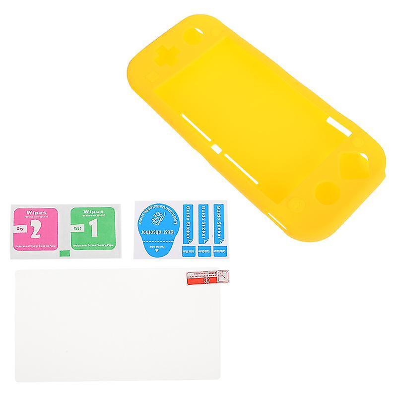 21X10x2cm Yellow Screen Protectors 1 Set Silicone Game Machine Case Anti-slip Game Console Case Scre