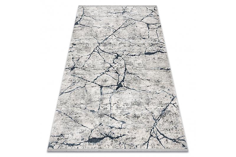 Modern carpet TULS structural, fringe 51320 Marble ivory / blue