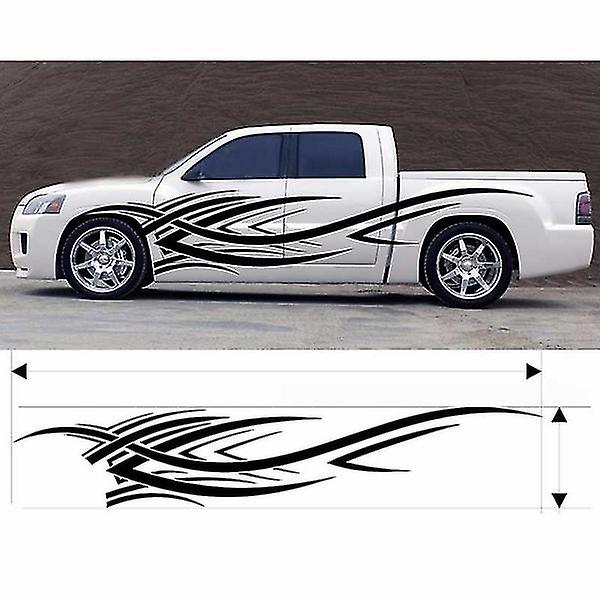 2pcs/set Universal Modified Decals Car Body Cover Flame Stickers