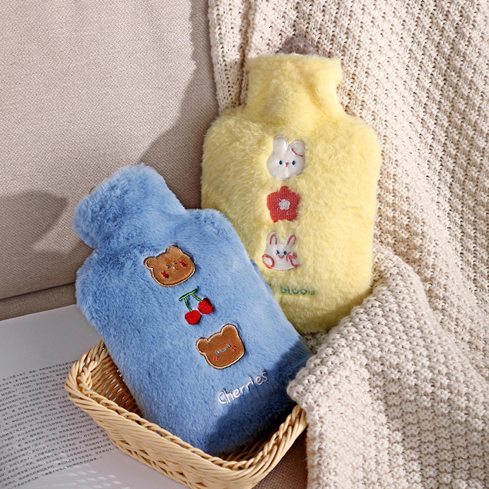 Cartoon Cover Portable Hot Water Bag Long-lasting Insulation Constant Temperature For Body Pain Relief Hot Cold Therapy