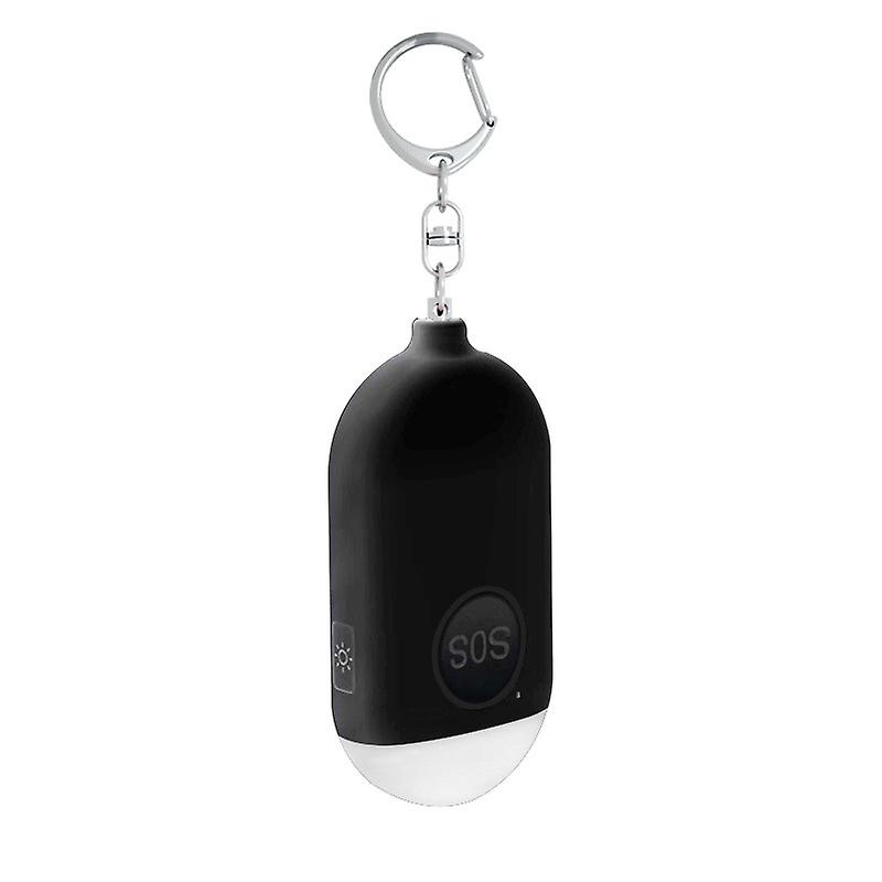 Rechargeable Anti-assault Pocket Alarm Keychain Security Self-defense Sirène avec lumière LED