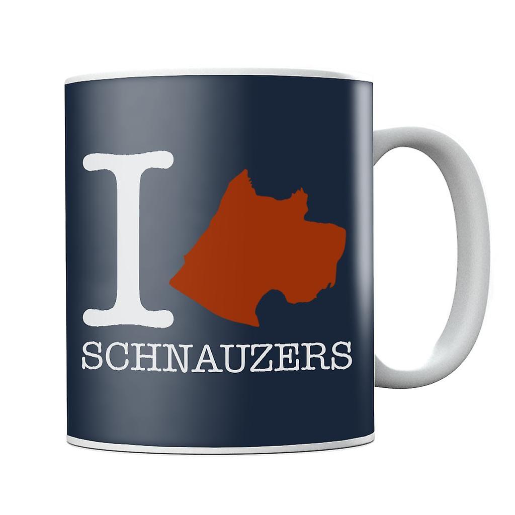 I Heart Schnauzers Mug