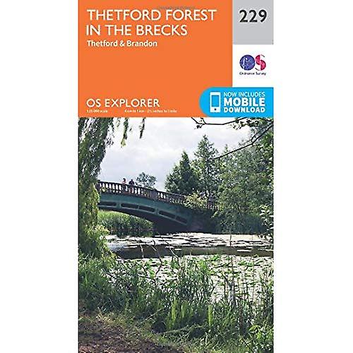 OS Explorer Map (229) Thetford Forest in the Brecks