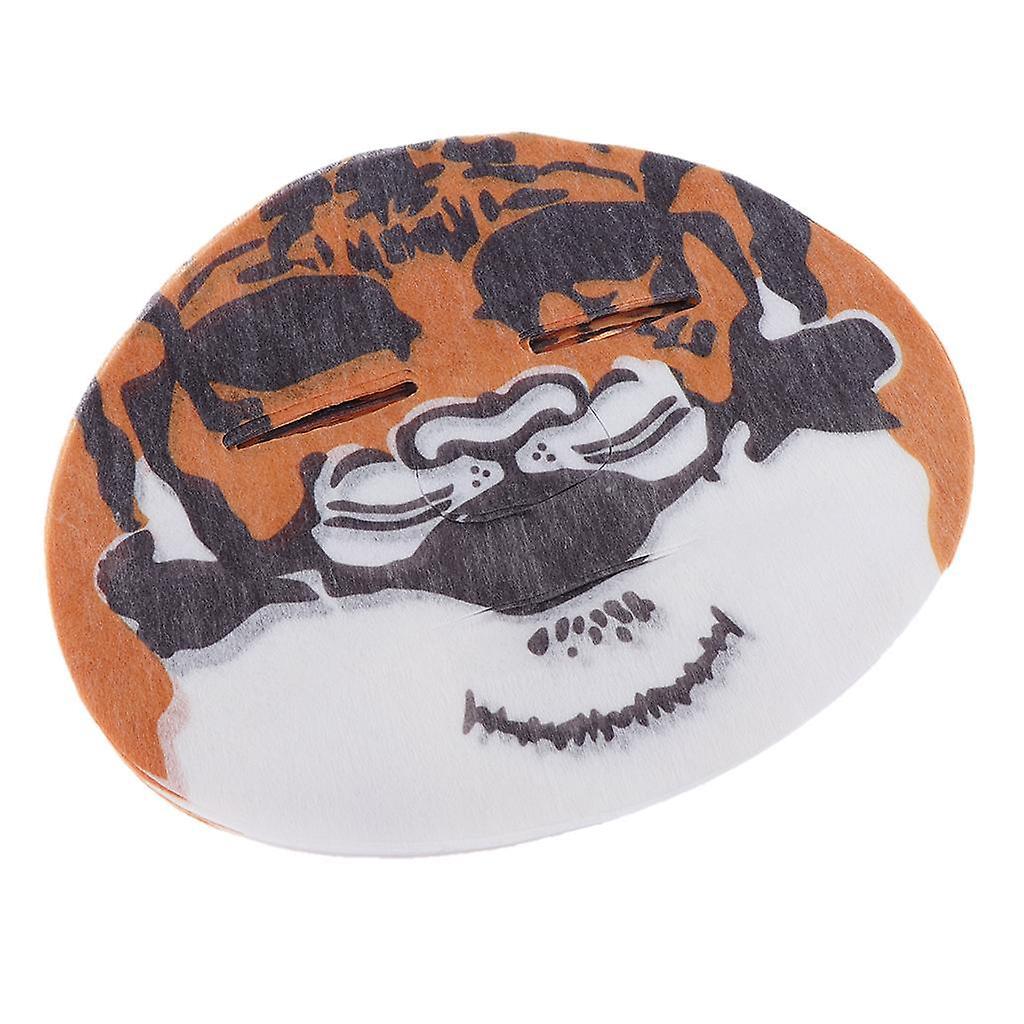 50Pcs Tiger Pattern Face Mask Paper Disposable Nonwoven Fabric DIY Sheet