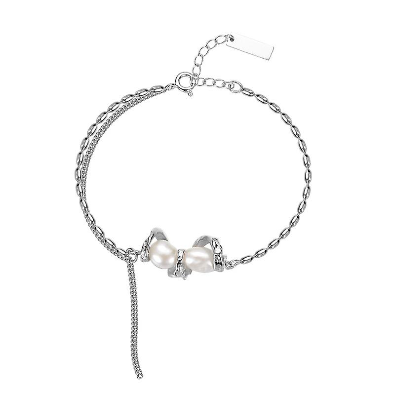 S925 Sterling Silver Pearl Bracelet