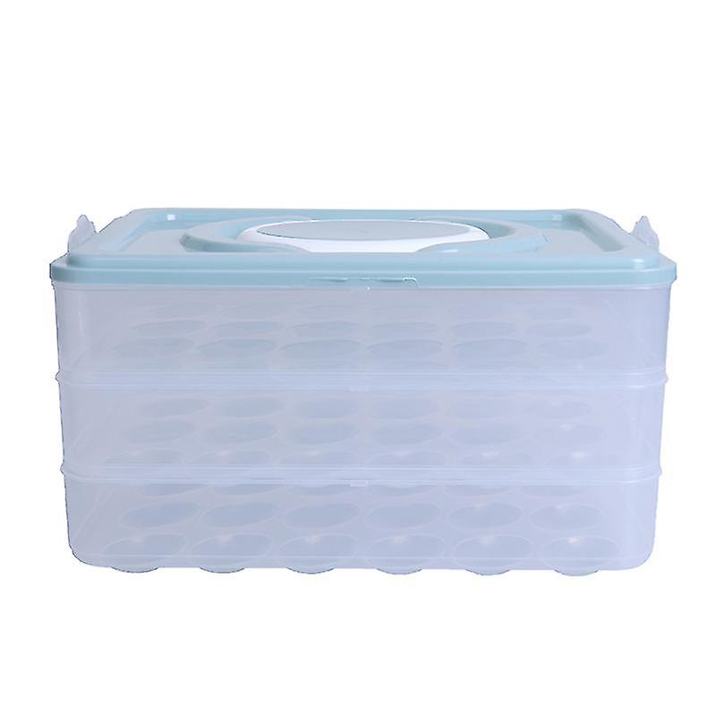 Egg Holder 3-layer Deviled Egg Tray With Lid Egg Carrier Box Dispenser