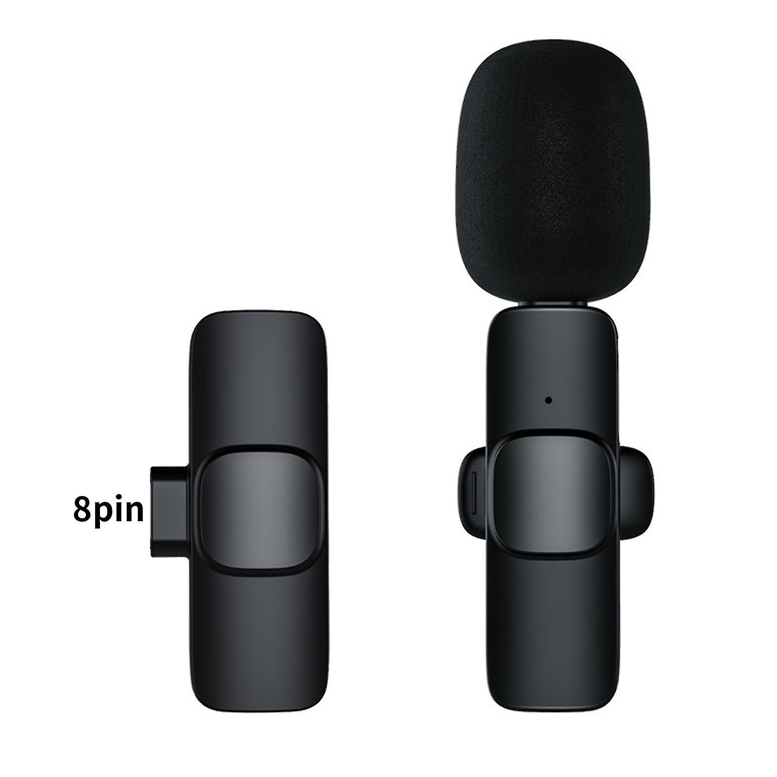 K9 Wireless Microphone High Sensitivity Noise Reduction Black Mobile Phone Wireless Lapel Microphone For Live Streaming