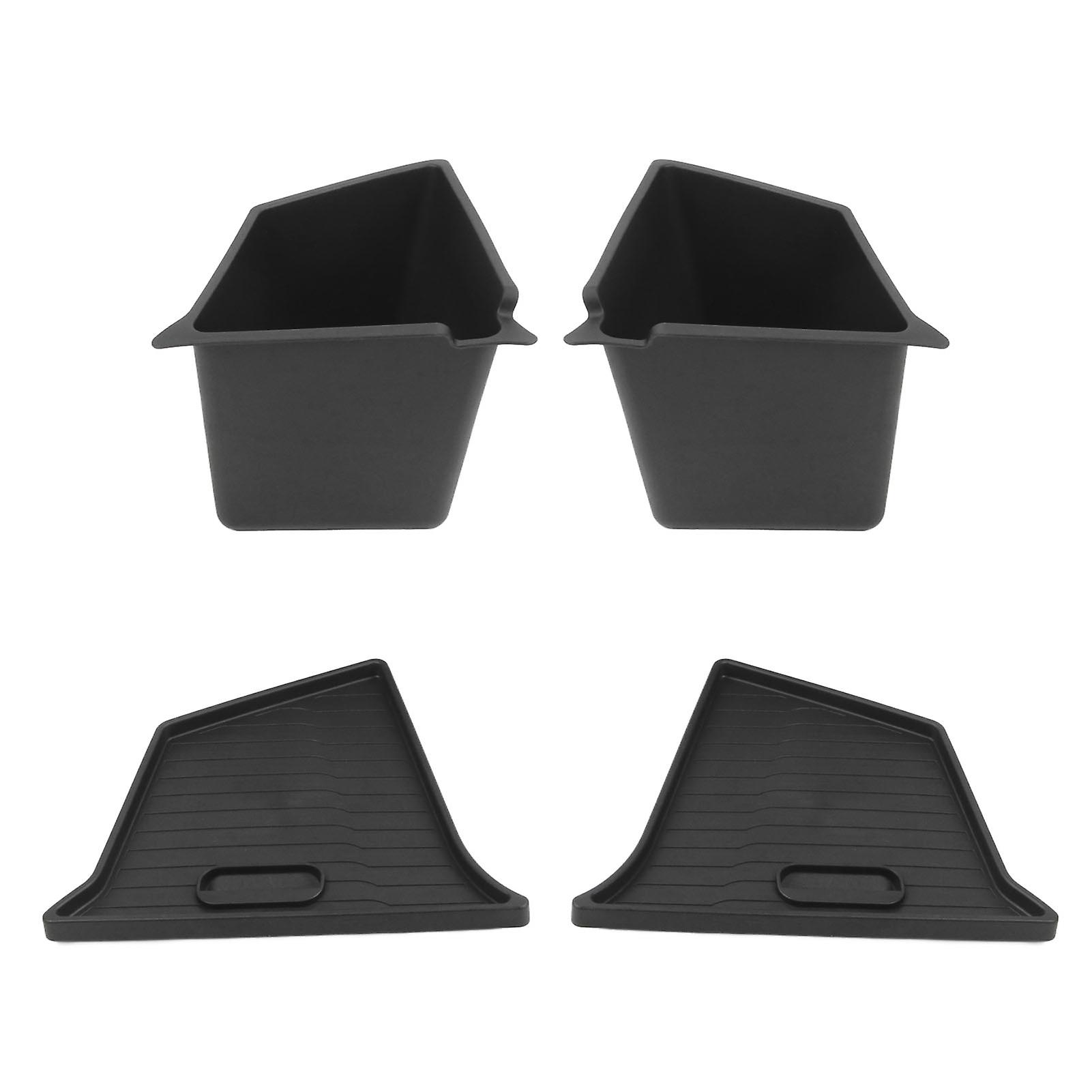 1pair Trunk Storage Bins Side Organizer Boxes Replacement for Tesla Model Y 2020 to 2023