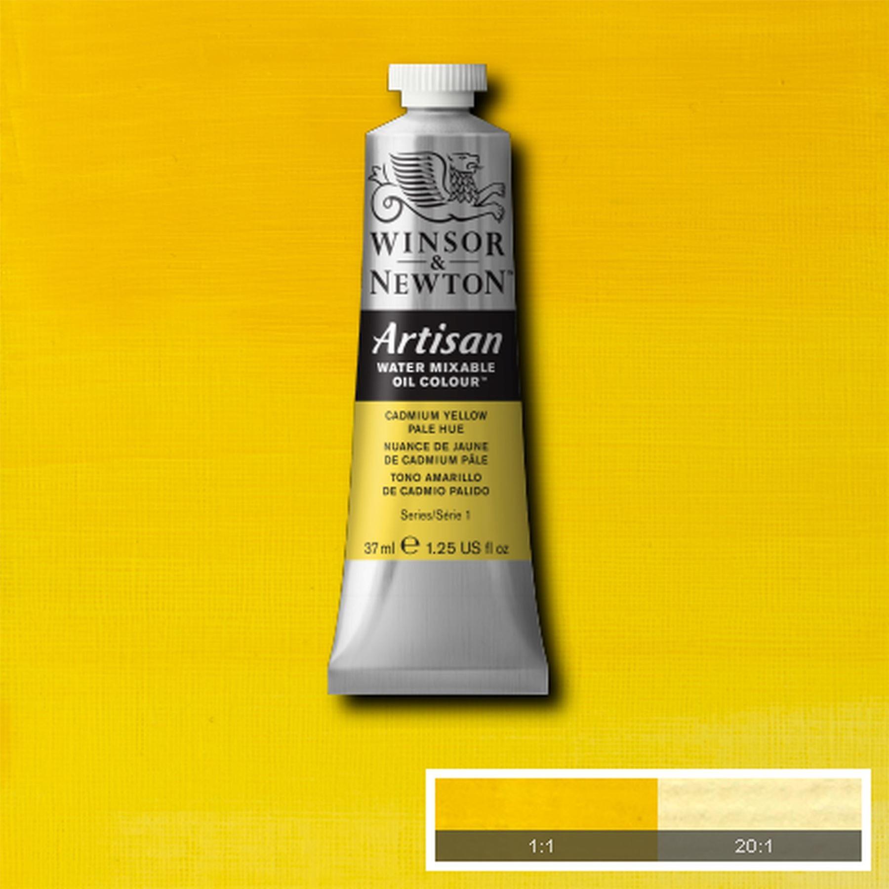 Winsor & Newton Artisan Huile Mlangeable Eau Colorant - Jaune Cadmium Teinte Ple - 37ml