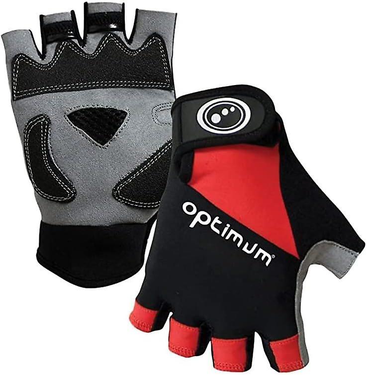 Optimum Unisex Cycling Gloves Fingerless Breathable Bike Sport Lightweight Mitts