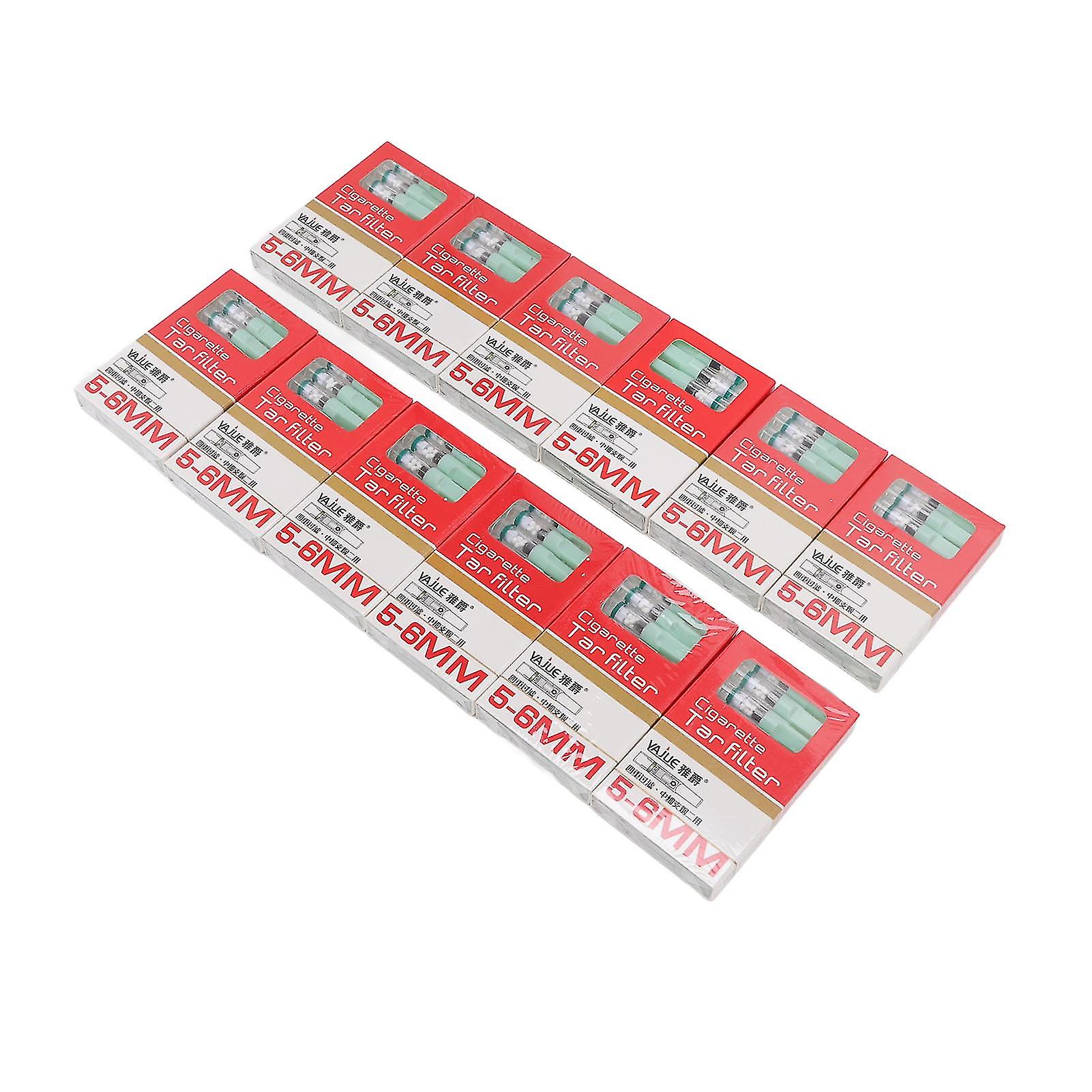 120pcs Disposable Cigarette Filter Plastic Tar Cutting Cigarette Holder Filter for Medium Fine Cigarette